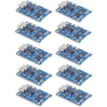 Imagem de MakerFocus 10 peças TP4056 módulo de carregamento com proteção de bateria 18650 BMS 5V Micro USB 1A 18650 placa de carregamento de bateria de lítio