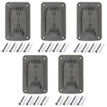 Imagem de 5 pacotes de suporte de ferramentas para brocas Dewalt 12 V 18 V 20 V, também serve para ferramentas Milwaukee M18 18 V, suporte de ferramentas elétricas para montagem na parede organizador de rack de armazenamento