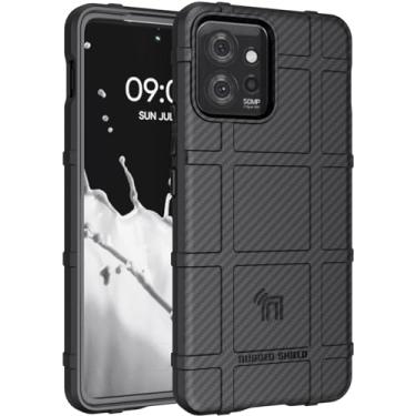 Imagem de Nakedcellphone Capa para Motorola ThinkPhone (2023), Special Ops Tactical Rugged Shield Cover - Design de fibra de carbono