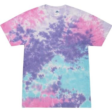 Imagem de Colortone Camisetas unissex tie dye para adultos, Algodão doce, 5G