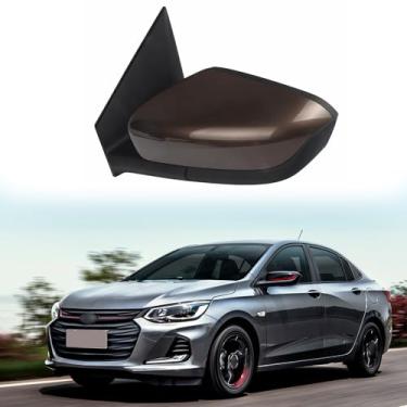 Imagem de Espelho lateral do motorista adequado para Chevrolet Onix 2020, 2021, 2021, 2023, Chevrolet Onix, conjunto de espelho lateral, retrovisor, lente elétrica ajustada