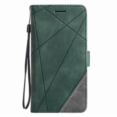 Imagem de Capa de telefone de couro tipo carteira para Redmi Note 10 Pro 10S 9 9S 8 8T 7 7S 7 Pro para Redmi 7 7A 8 8A 9 9A 9C 4G 5G Capa de livro, verde, para Redmi Note 9