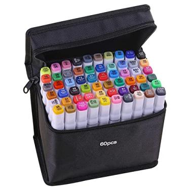 Imagem de Caneta Marcador 2 Pontas Kit 40 Cores Touchfive Tipo Copic