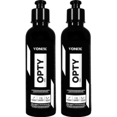 Imagem de Kit 2- Opty 240ml Tira Risco Polidor De Vidros Para-brisa Vonixx