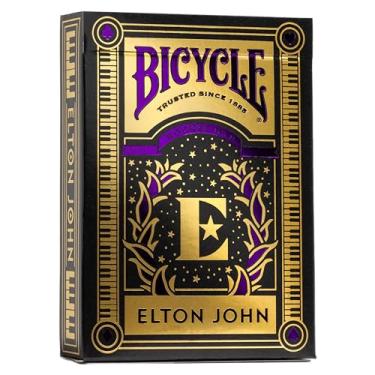 Imagem de Bicycle® Baralho Elton John – 1 baralho, acabamento com almofada de ar, profissional, excelente manuseio e durabilidade, ótimo presente para colecionadores de cartões