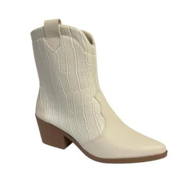 Imagem de Bota Feminina Ana Castela Country Western Bella Texana Bordada Ultra C