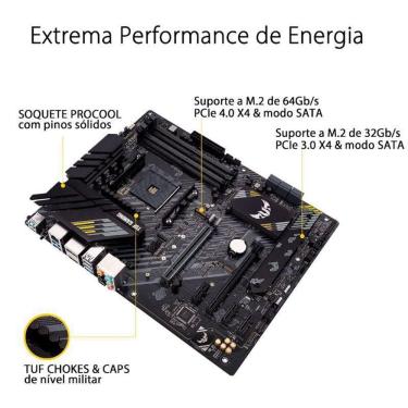 Imagem de Placa Mãe Asus Tuf Gaming B550-Plus Amd Am4 Atx Ddr4