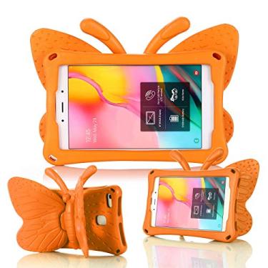 Imagem de UUcovers Capa infantil para tablet Samsung Galaxy Tab A de 8 polegadas (SM-T290/T295/T297/T380/T385/T387) (versão 2019/2018/2017) Capa fina de espuma vinílica acetinada macia à prova de choque com