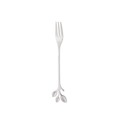 Imagem de Conjunto 4 Garfos de Aço Inox para Aperitivo Leaves Prata - Wolff