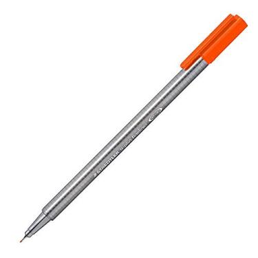 Imagem de Caneta Ponta Extra Fina 0.3mm, Staedtler, Fineliner Triplus, 334-4 02, Laranja