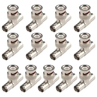 Imagem de Adaptador divisor BNC 13 peças BNC macho para 2 fêmeas, conector coaxial BNC triplo T adaptador BNC 3 vias tipo T plugue para cabo coaxial CCTV Survelliance sistema de câmera Fanbalunke