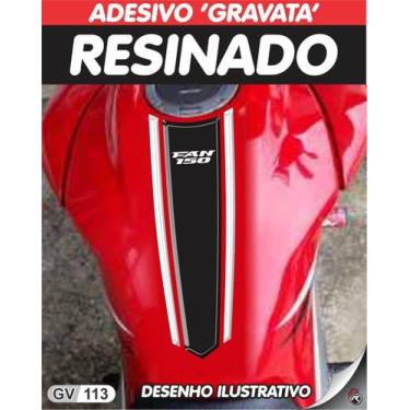 Imagem de Adesivo Faixa ( Gravata ) Tanque Fan 150 Resinado - Resitank