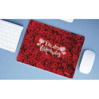 Imagem de Mouse Pad Grande Presente Rosas Dia dos Namorados - Deluzz