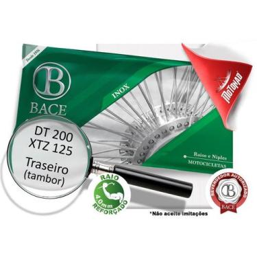 Imagem de Jogo Inox DT 200/ XTZ 125 Traseiro 4,0mm (freio tambor) - Bace
