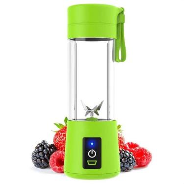 Imagem de Mini Mixer Juice 320Ml Usb 6 Lâminas Verde - Juicer