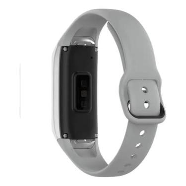 Imagem de Pulseira Silicone Para Galaxy Fit Sm-r370 - Cinza - T-Shirck