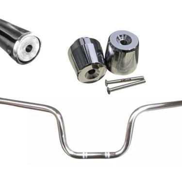 Imagem de Kit Guidão Pezinho Peso Moto Factor 125 Fazer 150 Yamaha Automotivo - 