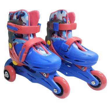 Imagem de Patins Inline e Triline - Marvel - Spider Man 2 em 1 com Conjunto de Protecao TERRACO