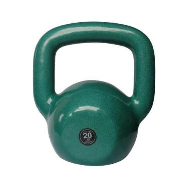Imagem de Kettlebell Emborrachado Treinamento Funcional Fitness 20,0kg - ANILHAS