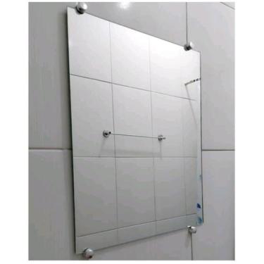 Imagem de Espelho Grande Barato para Banheiro, Quarto, Sala Decorativo 50x40cm +
