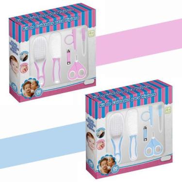 Imagem de Kit Higiene Kit Cuidados do Bebê 6 Peças Tesoura Cortador Lixa de Unha