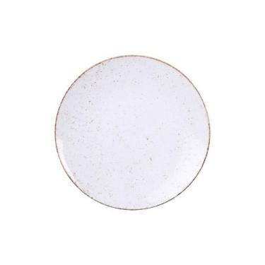 Imagem de Prato Sobremesa Rústico Marrom Porcelana 21 cm Tramontina