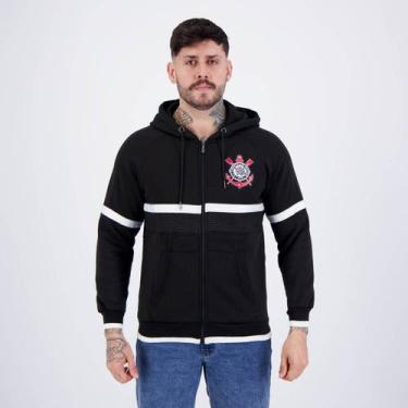 Imagem de Jaqueta Moletom Corinthians Print Preta - Spr, P
