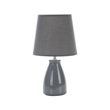 Imagem de Luminária Abajur Taschibra Pottery 37cm E27 Bivolt Cinza