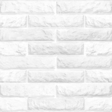 Imagem de Papel De Parede Adesivo Tijolos Brancos Efeito 3d Sala 2.5m - DELIQUAD