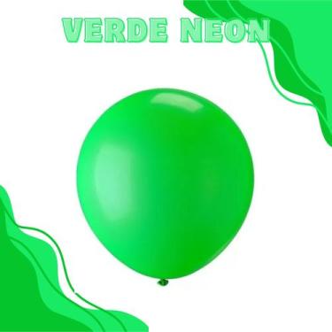 Imagem de Balão Pic Pic Neon N16 C/12 Uni Festa Decoraçao Aniversario - Crgfesta