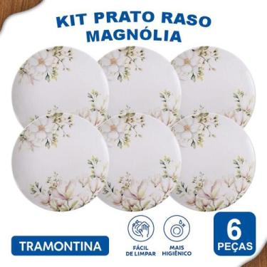 Imagem de Aparelho de Jantar Magnólia Tramontina Jogo de Pratos Rasos, Fundos e 
