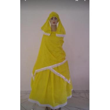 Imagem de Umbanda candomblé conjuntos de 3 peças sendo saia pano da Costa e oja 