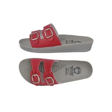 Imagem de sandália ortopédica  feminina chinelo anti stress para esporão anabela