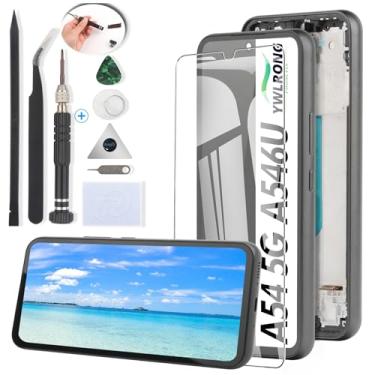 Imagem de YWLRONG Substituição de tela para Samsung Galaxy A54 5G para Galaxy A54 5G SM-A546U Display LCD Touch Screen Digitalizador Substituição com ferramentas (com moldura)
