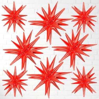 Imagem de PARTY DRAGON 8pcs 14-Pointed One-Piece Exploding Star Large Foil Mylar Balloons, Rainbow, Star Foil Balloons, 22 & 27 Inches, Perfect for Birthdays, Baby Showers, Wedding & Anniversary Parties!