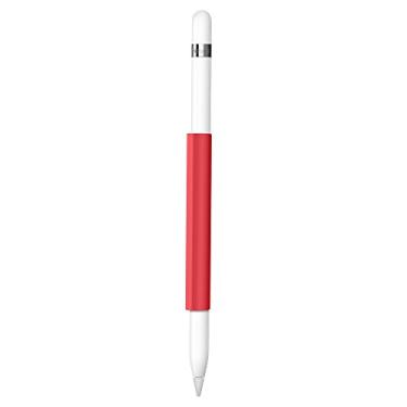 Imagem de FRTMA Capa magnética para Apple Pencil, suporte de silicone macio para Apple iPad Pro, vermelho (Apple Pencil não incluído)