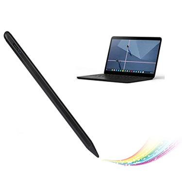 Imagem de Caneta Stylus para iPhone, caneta stylus digital capacitiva ativa para iPhone, boa para esboçar e fazer anotações, canetas de tela sensível ao toque com recarregável tipo C, preta