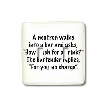 Imagem de 3dRose lsp_107312_2 Big Bang Theory, um neutrão entra em uma barra e pergunta quanto para uma bebida