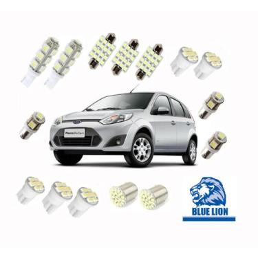 Imagem de Kit Lâmpadas Led Ford Fiesta/focus Teto/ré/placa/farolete - Blue lion