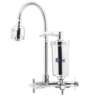 Imagem de Torneira Gourmet com Filtro para Cozinha Flexível Bica Chuveirinho Pia
