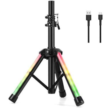 Imagem de Suporte Tripe Para Caixa de Som Com Led Rgb e Bateria 1,10m - OBERON