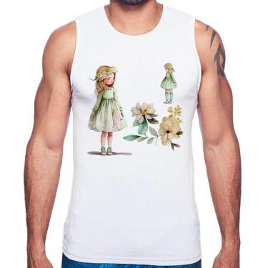 Imagem de Regata Meninas e Flores - Foca na Moda, Branco, M