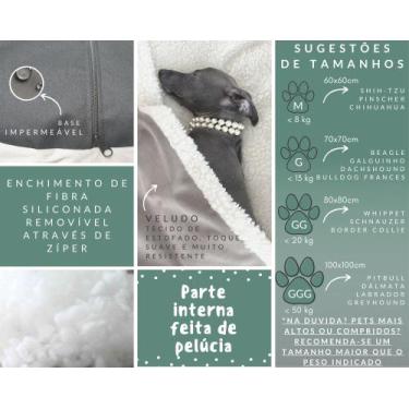 Imagem de Cama Cave Cachorros Whippet com coberta GG 80x80 - DeCoração Atelier