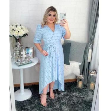 Imagem de Vestido Mullet Feminino Confortável Discreto e Elegante com Decote Cal