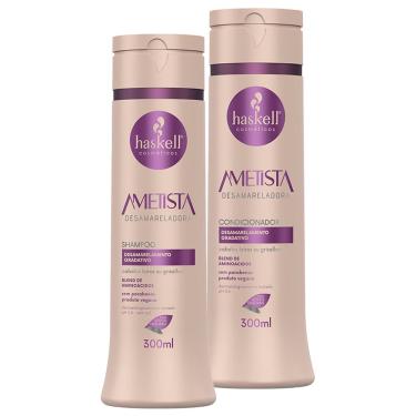 Imagem de Kit Haskell Ametista Desamarelador Shampoo + Condicionador 300ml