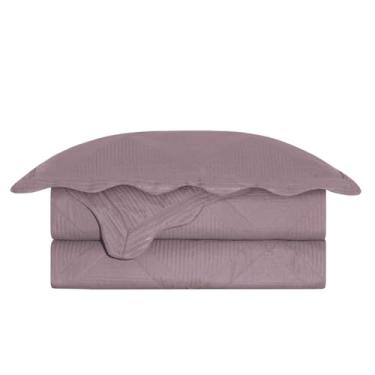 Imagem de Camesa Colcha Kit Cobre Leito Solteiro 240x160cm com Porta Travesseiros Egeu - Rose