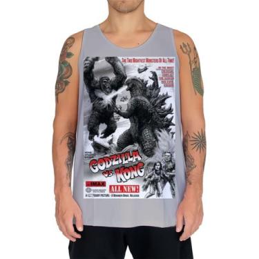 Imagem de Camiseta Regata King Kong VS Godzilla 08 - Fabriqueta, P
