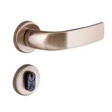 Imagem de Fechadura Home Externa 55011 Roseta Bronze Latonado 55mm Aliança