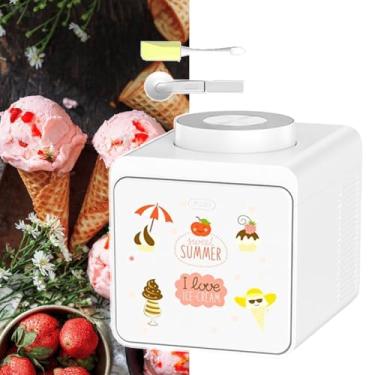 Imagem de CHONGHAN 1000ml MáQuina AutomáTica Sorvete De Iogurte Caseiro Diy, Usar Basta Fazer 30 Minutos,32r/Min,Sorvete De Iogurte Congelado Para Queijos, Nozes, Frutas
