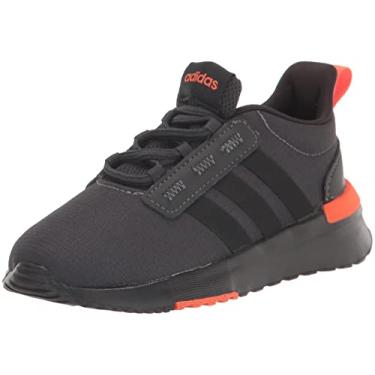 Imagem de adidas Tênis de corrida unissex infantil Racer TR21, Carbono/preto/semi laranja impacto, 5.5 Big Kid